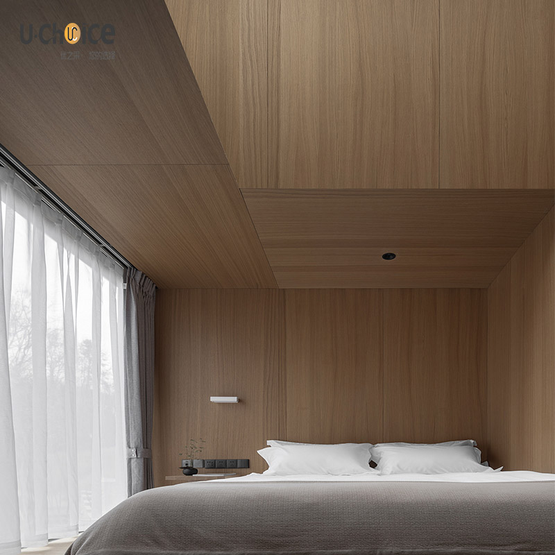 優(yōu)之采不銹鋼蜂窩板吊頂木紋扣板吊頂安裝實(shí)景效果圖